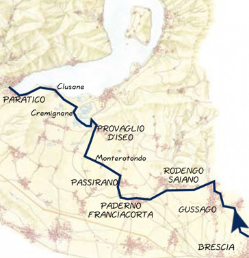 La pista ciclabile Brescia-Paratico