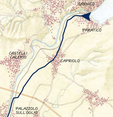 Il fiume Oglio tra Paratico e Palazzolo