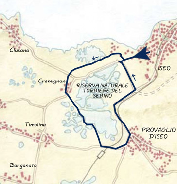 La riserva naturale delle Torbiere del Sebino